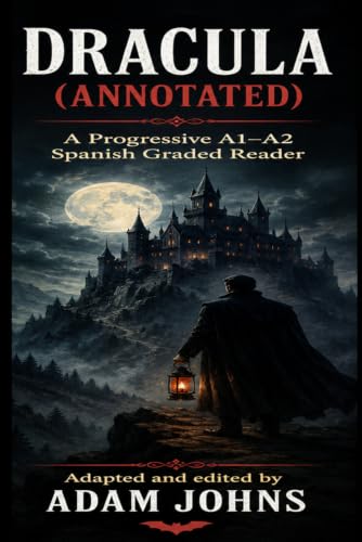 Dracula (Annotated). A Progressive A1-A2 Spanish Graded Reader with English Support, Vocabulary, Grammar and Exercises