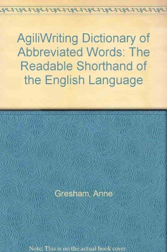 AgiliWriting dictionary of abbreviated words