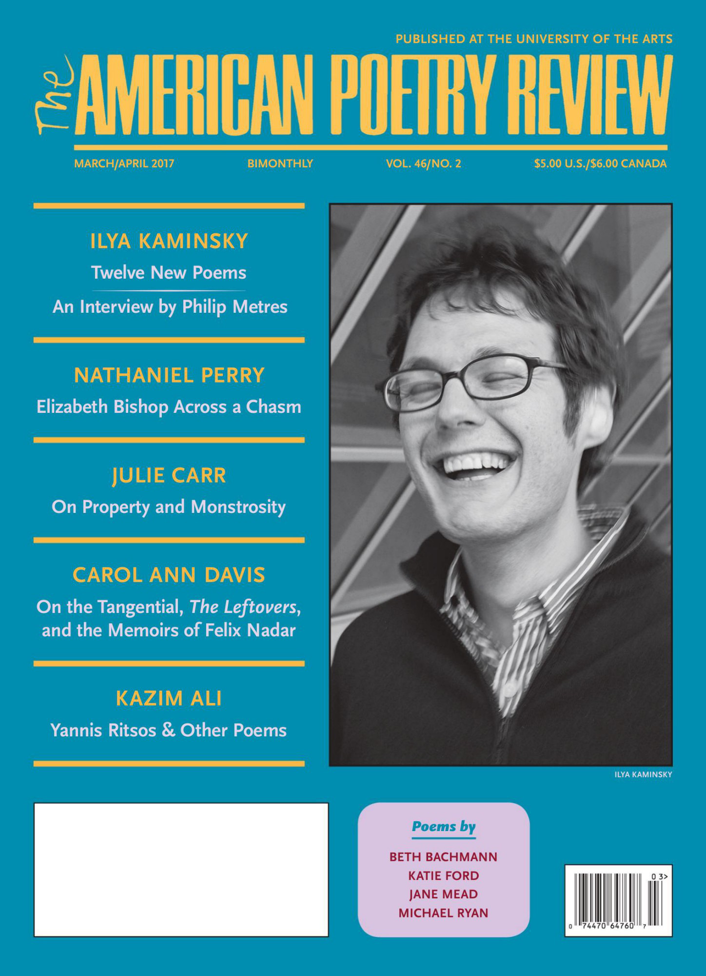 The American Poetry Review Vol. 46 No. 2 - Mar/Apr 2017